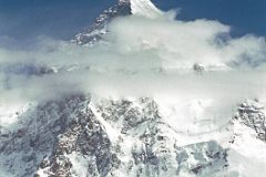 05 Sirdar Ali Naqi On Upper Baltoro Glacier With K2 Behind